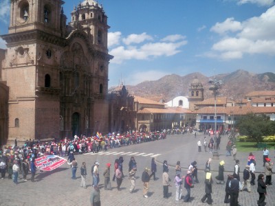 The Plaza de Armas in Cusco