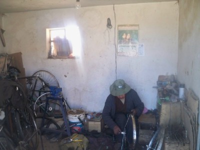 A bicycle shop in Patacamaya
