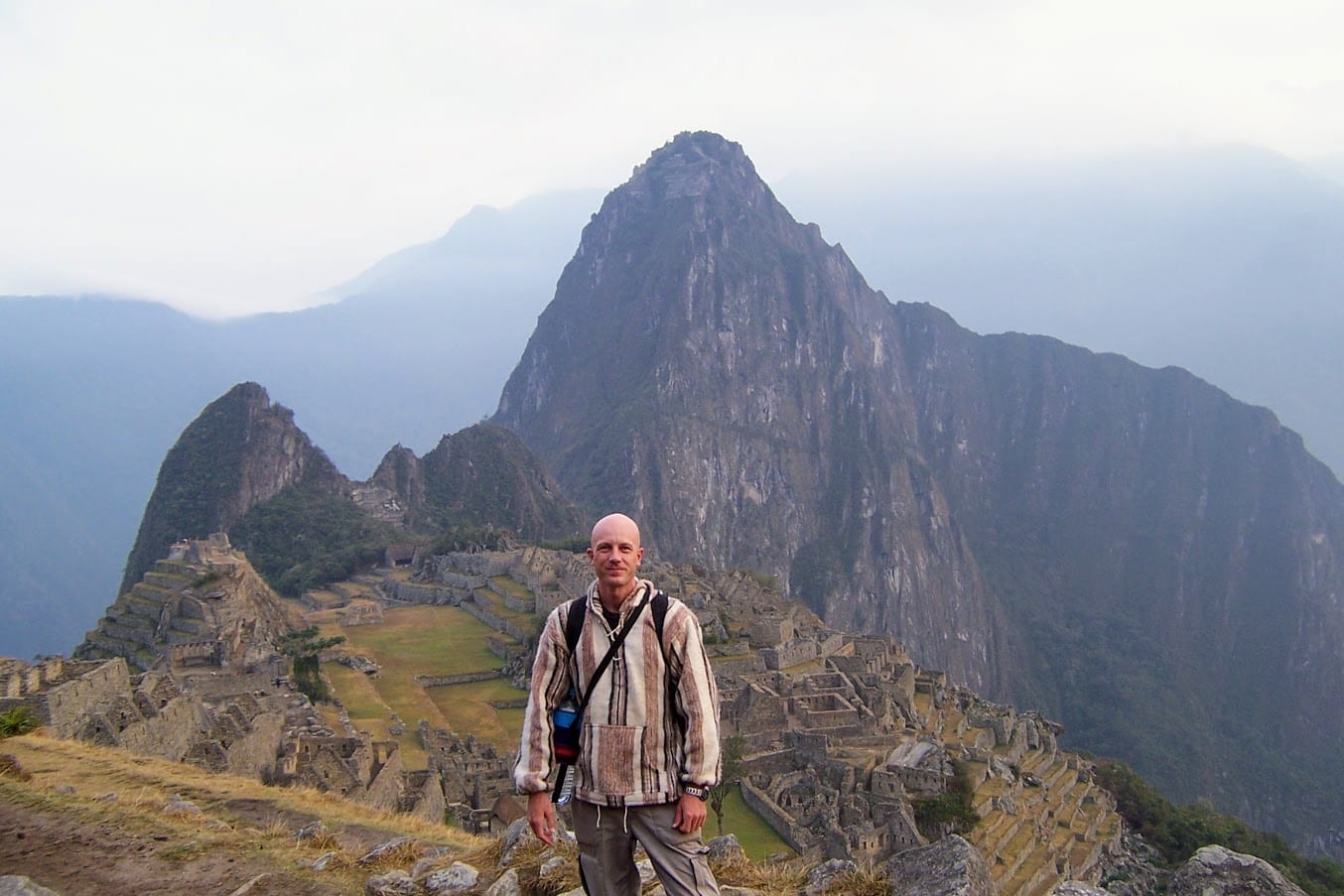 Dave Briggs at Machu Picchu in Peru
