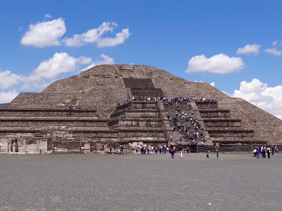 The pyramid of the Sun in Teotihuacan, Mexico