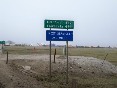 The start of my bike tour from Alaska to Argentina saw me cycling out of Deadhorse and on to Happy Valley Alaska.