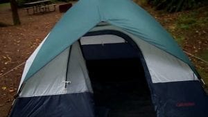 Dave's new tent on display at Fort Stevens in the USA