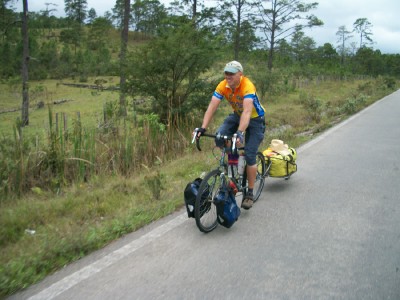 Dave Briggs cycling in Chiapas, Mexico