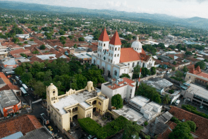 A look over San Miguel in El Salvador
