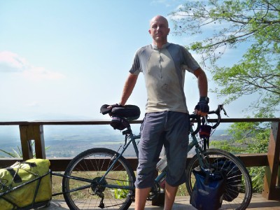 Dave Briggs cycling in El Salvador