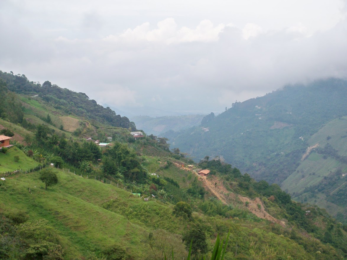 Cycling to la pintada in colombia