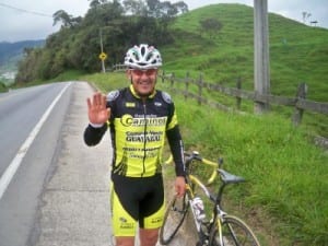 Rodrigo a cyclist from Colombia