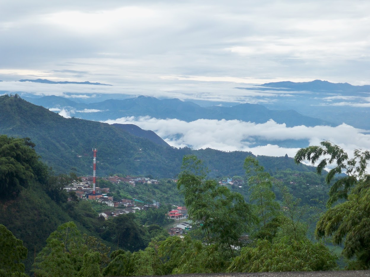view over riosucio in colombia