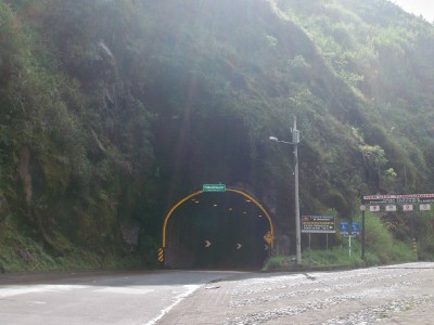 The tunnel just outside Banos
