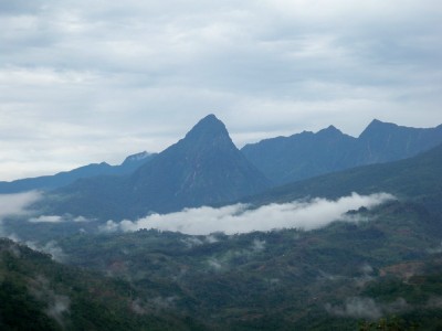 A look out onto the mountains of Ecuador