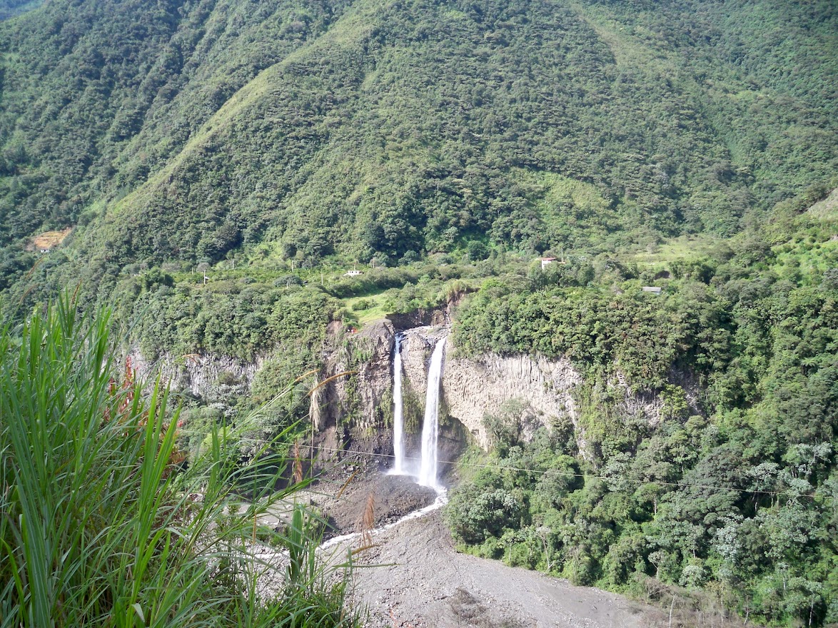 Waterfalls near Banos in Ecuador South America