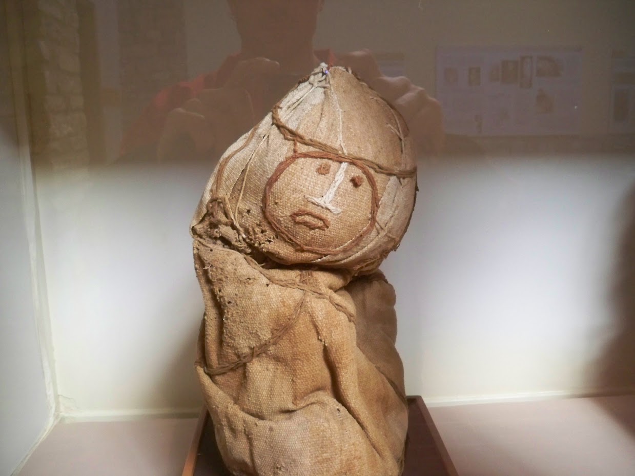 A mummy inside the Museum of Leymebamba