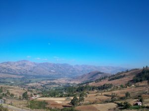 Cycling from Cajamarca to San Marcos in Peru