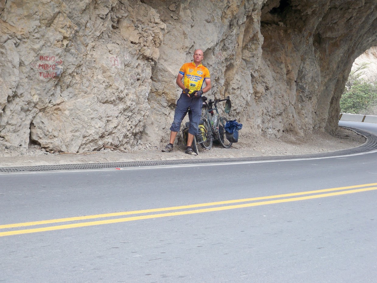 Dave Briggs cycling in Peru