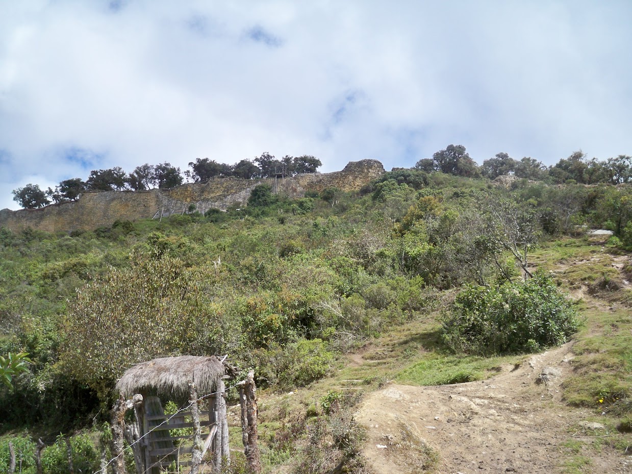 Hiking path to kuelap peru