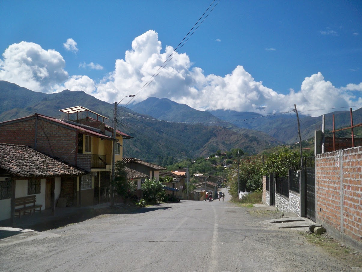 A street leading out of vilcabamba in ecuador