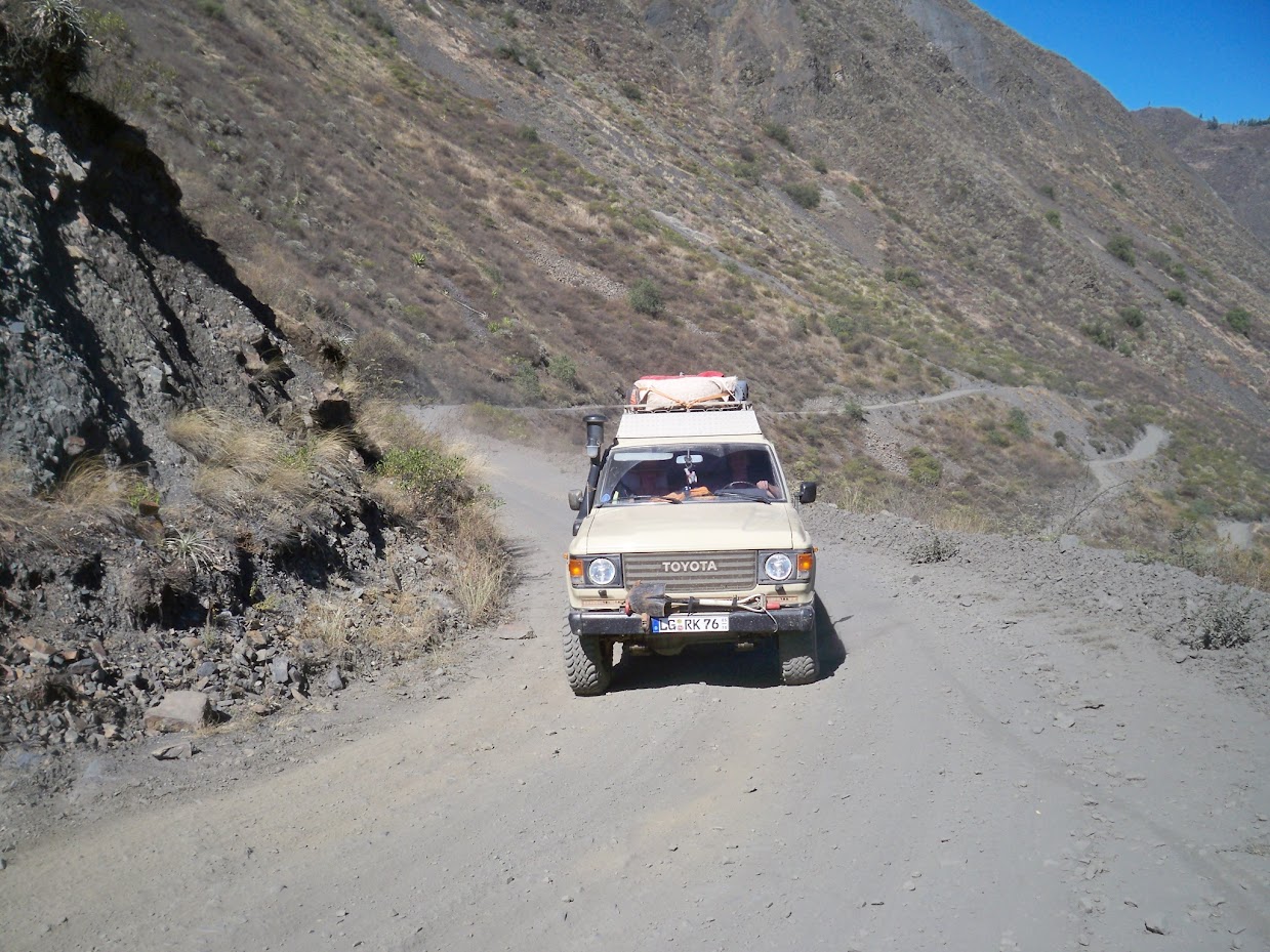 I got chatting with the drivers from this 4wd when Cycling from Mollepata