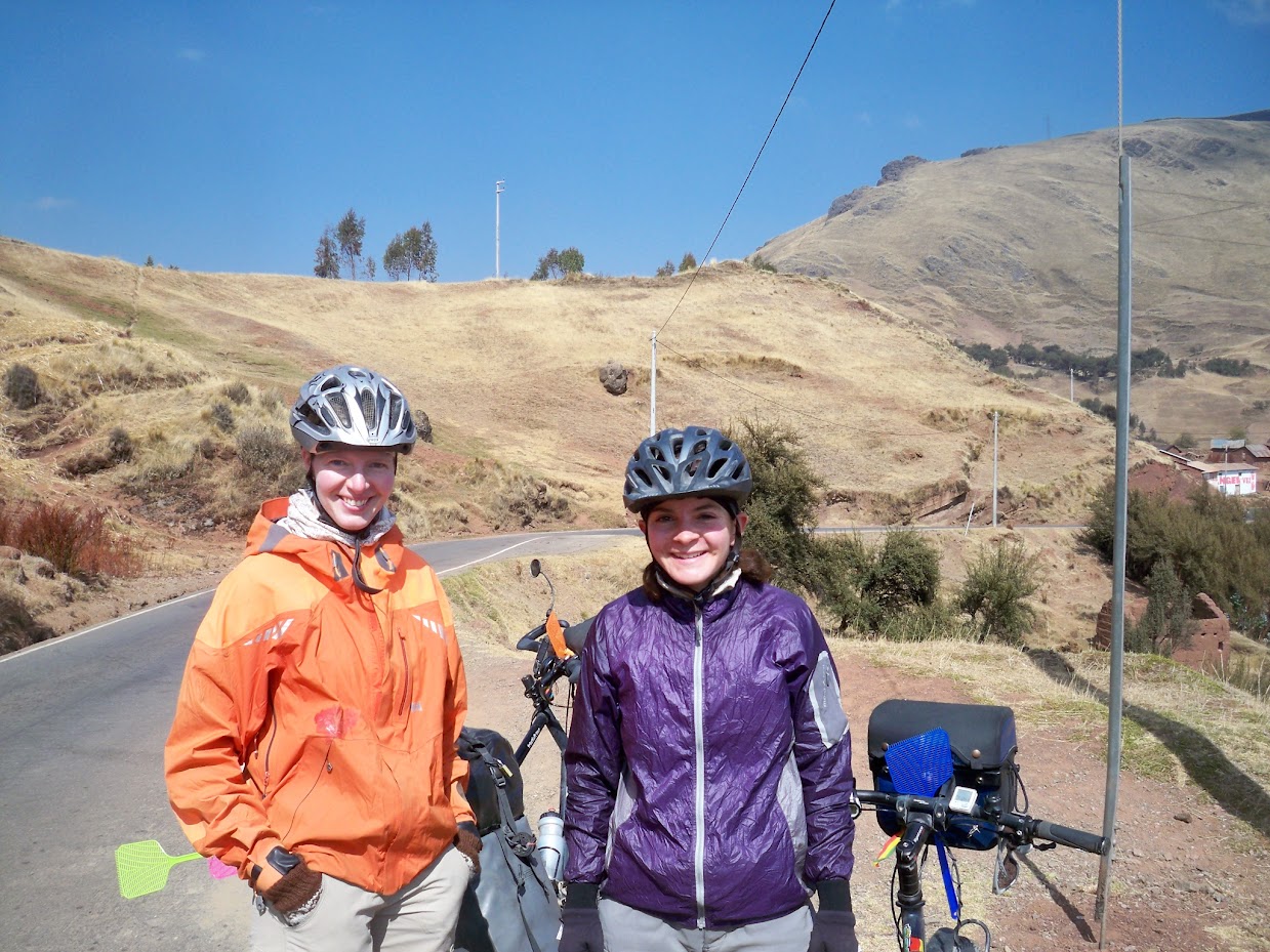 I met two other cyclists when biking through Peru