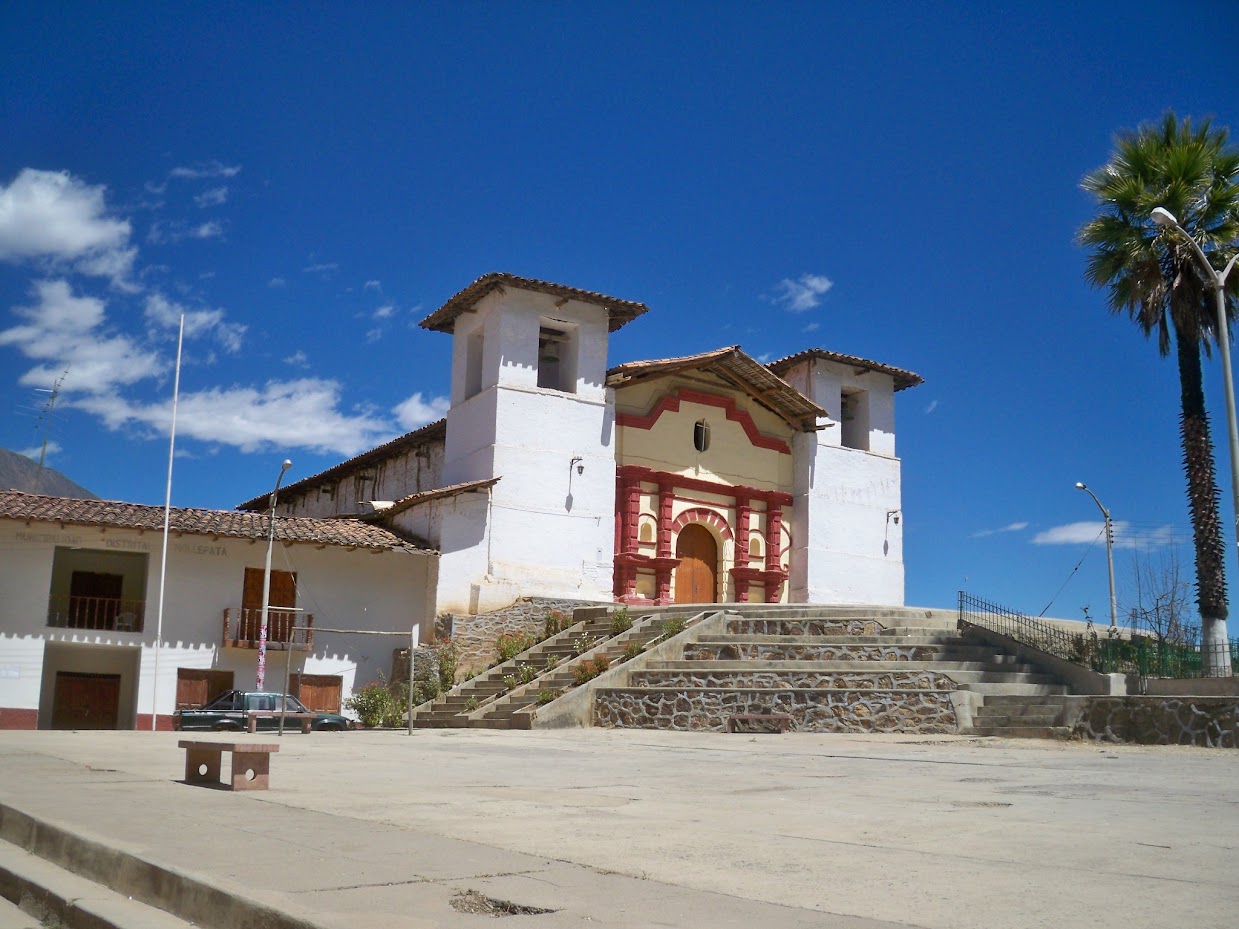 The center of Mollepata in Peru