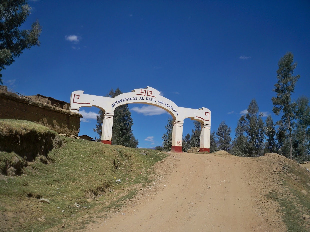 Entrance to Angasmarca in Peru