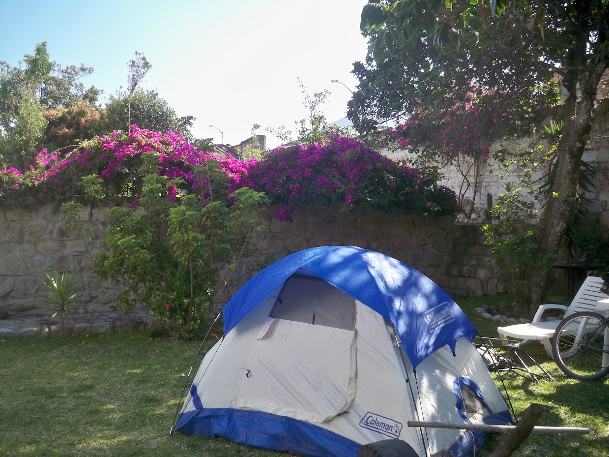 My tent used when bike touring in Peru