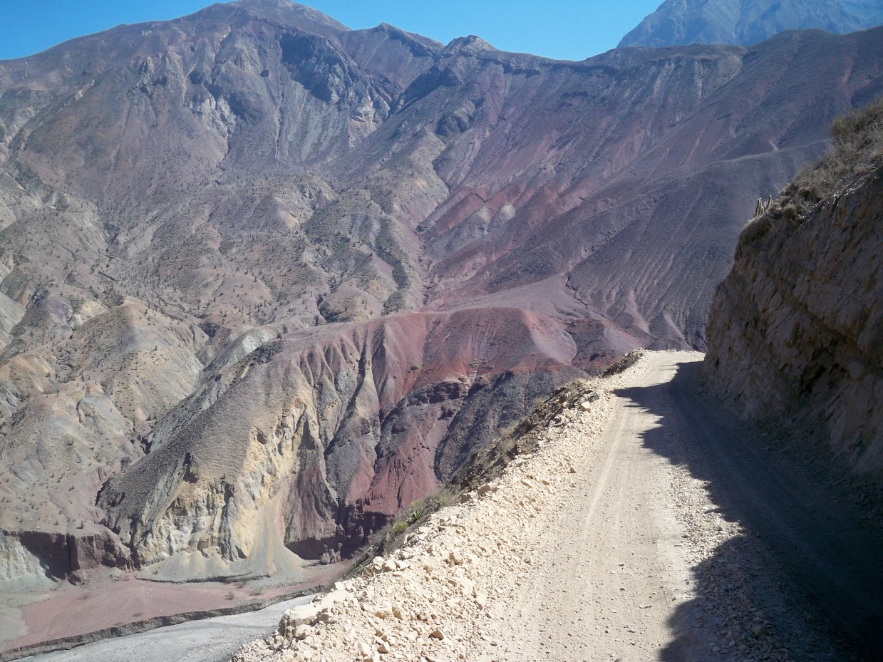 Peru is a unique cycling destination as you can see from this photo taken near Pallasca