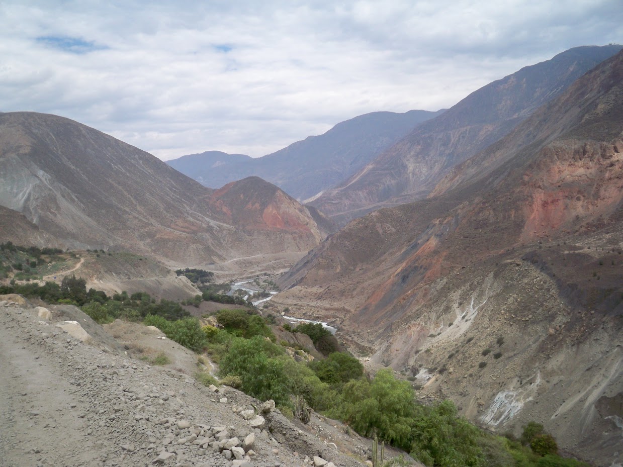 Great views when cycling in Peru