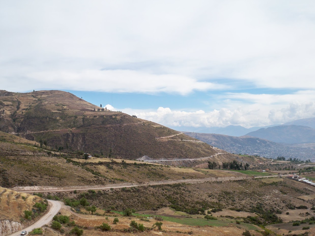 A view of the countryside as we cycled through Peru