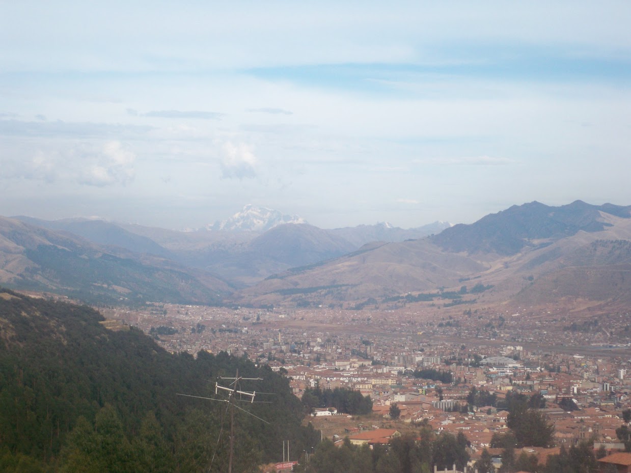 A view out over Cusco in Peru