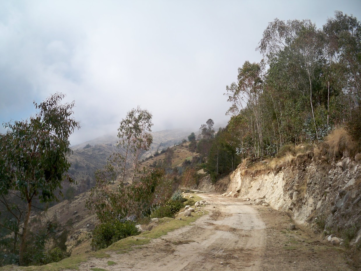Cycling to Abancay in Peru