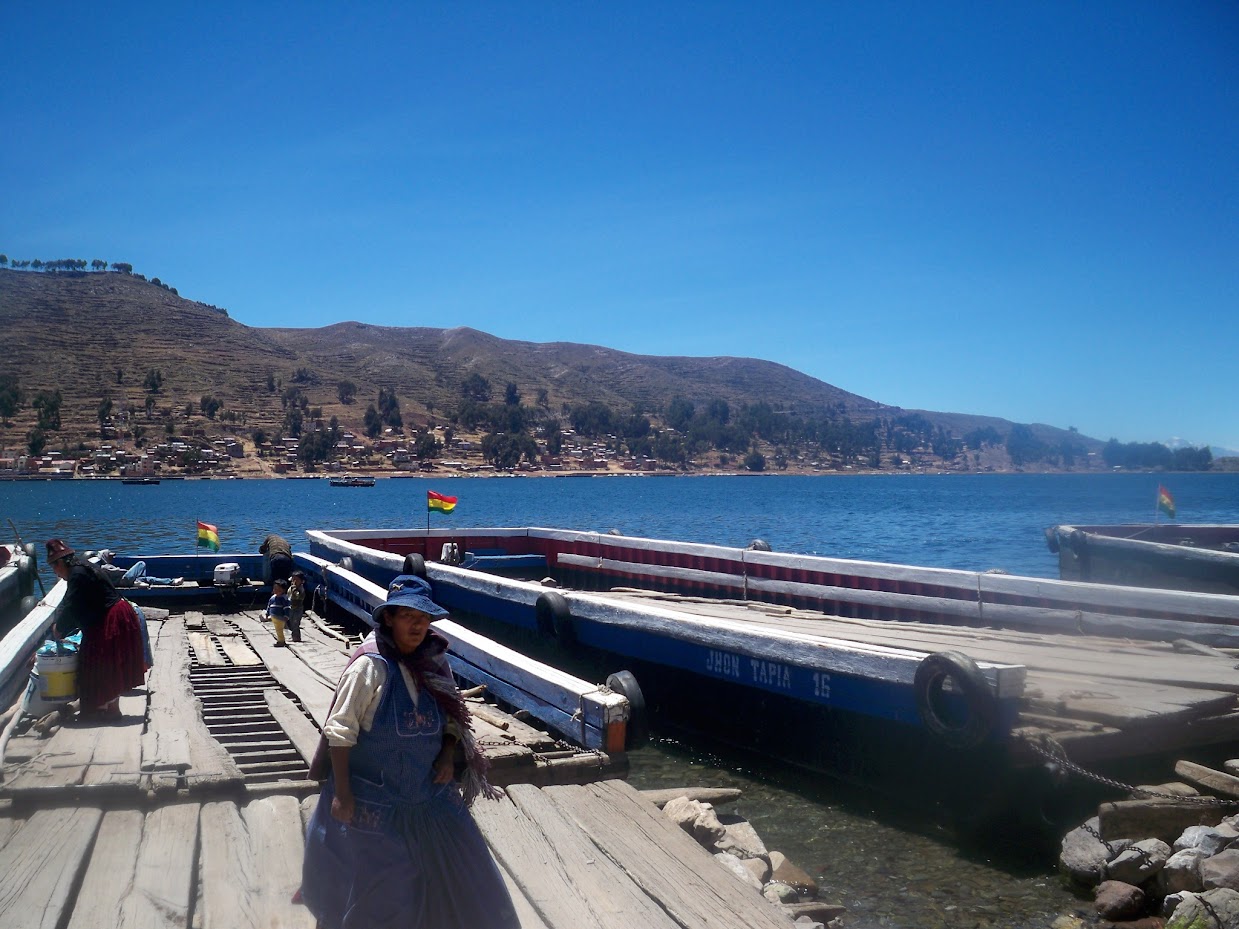 Tequina boat ride in Bolivia