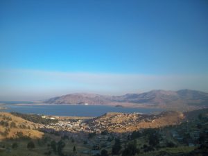 The view on to Puno in Peru