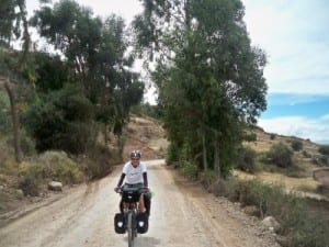 Agusti cycling in Peru