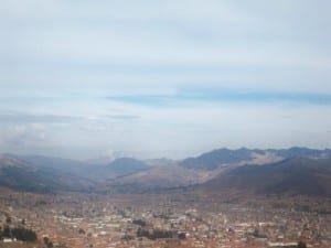 Approaching Cusco by bicycle