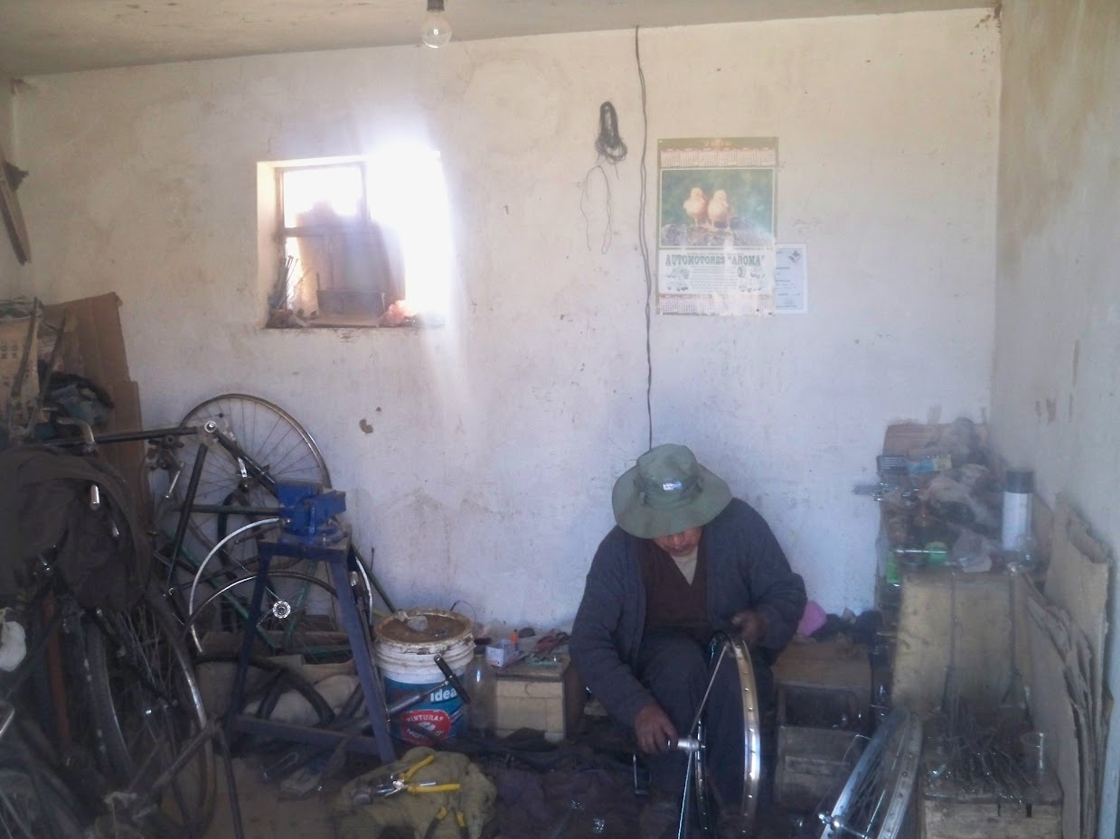 Patacamaya bicycle repair shop
