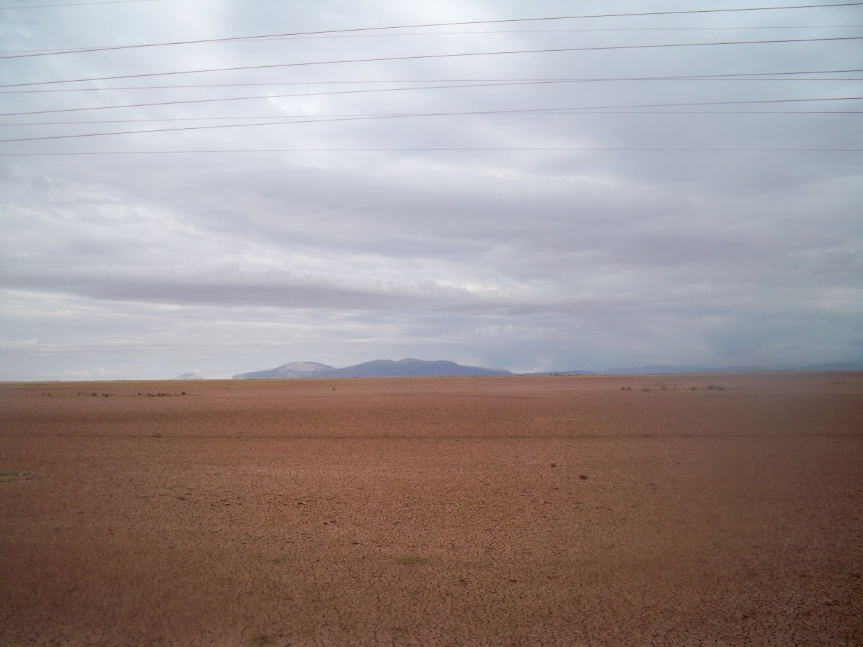 The open plains outside of Oruro in Bolivia