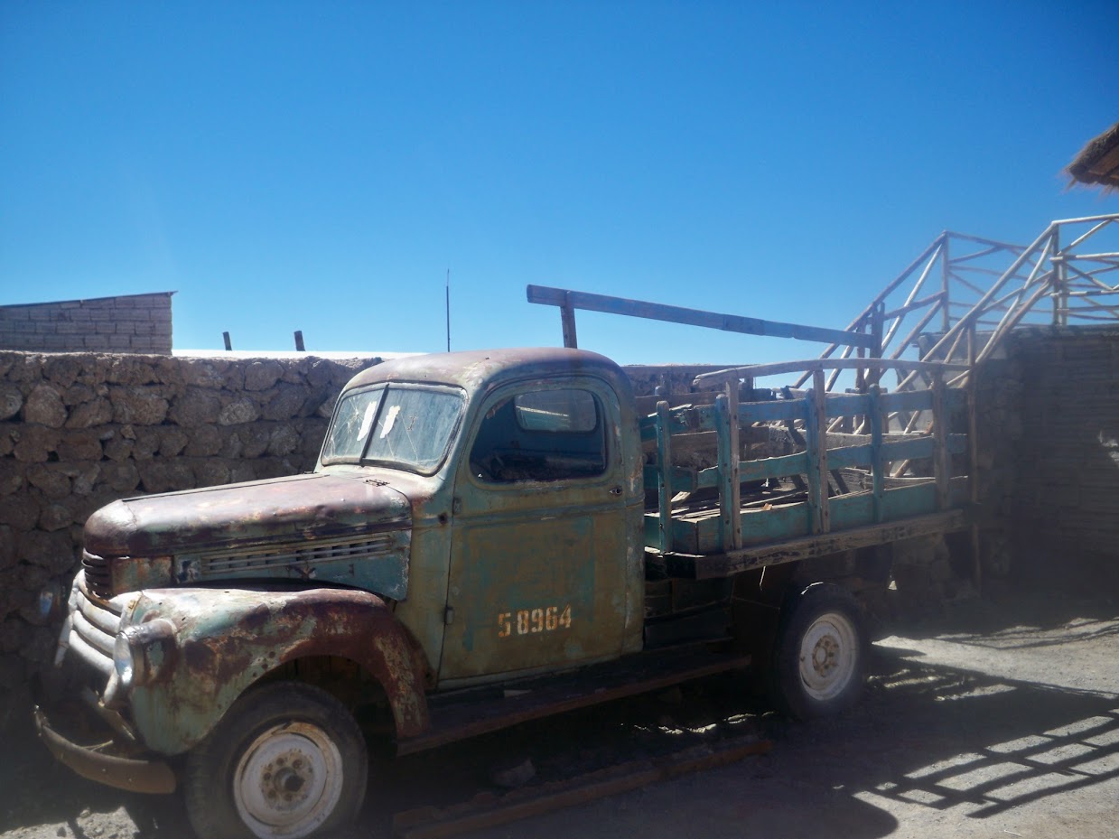 A battered old truck in Bolivia