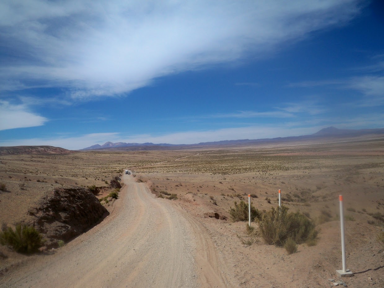 cycling rough roads in bolivia