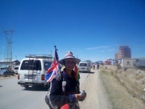 Martin walking in Bolivia in 2010
