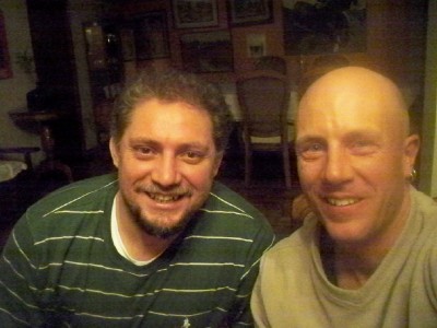 Dave Briggs and Gerado in La Paz, Bolivia