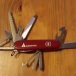 never travel without a swiss army knife