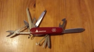 never travel without a swiss army knife