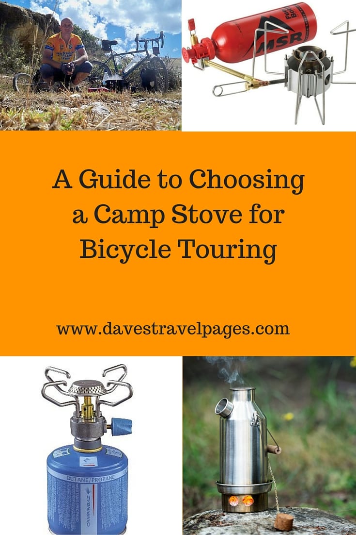 Bicycle Touring Guide: How to choose the best camp stove for bicycle touring.