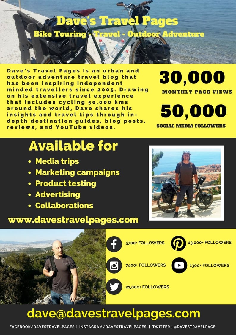 Dave's Travel Pages Media Kit