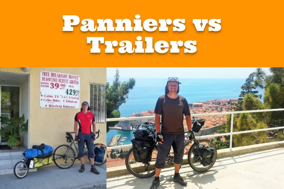 Panniers vs Trailers for bike touring: Which one is the best for you?