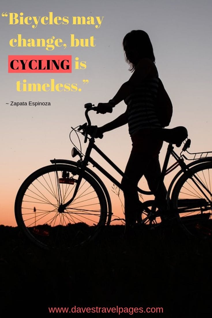 Bicycles may change, but cycling is timeless.