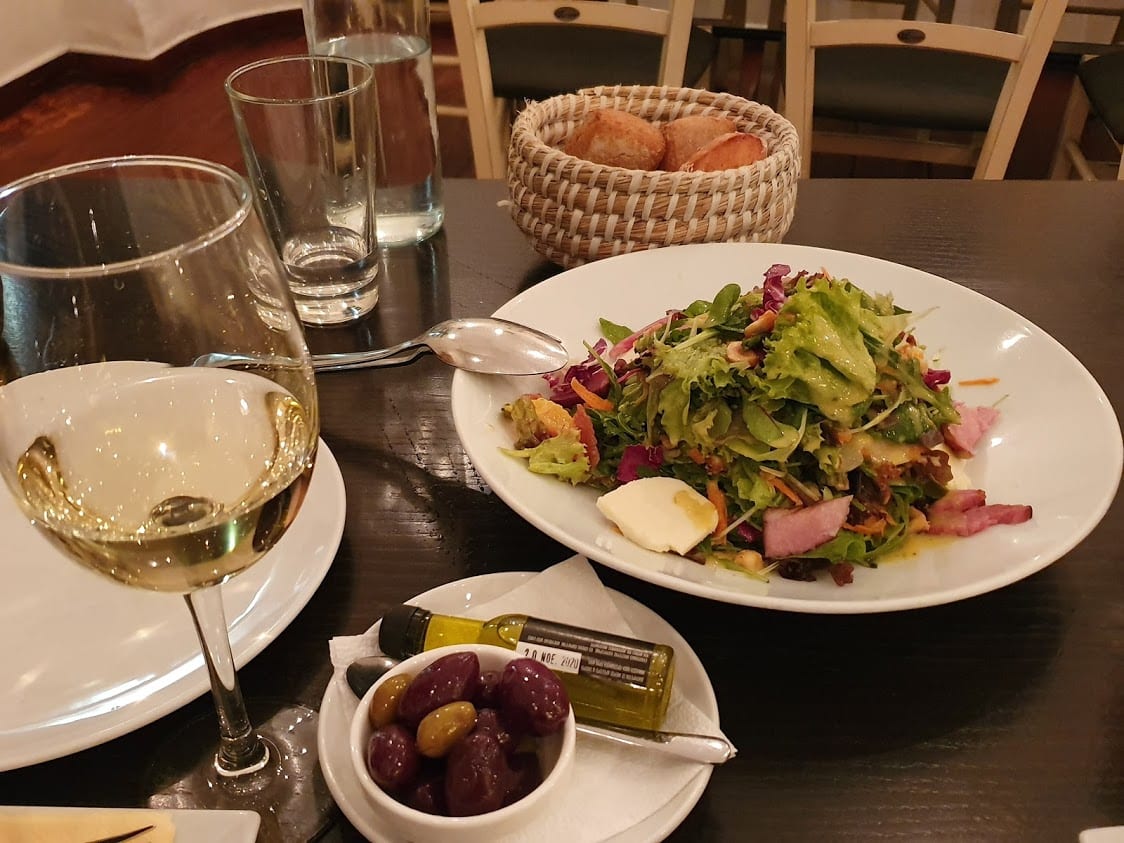 salad at Mani Mani restaurant in Athens