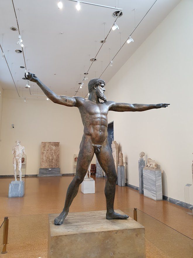 I think this bronze statue was Zeus