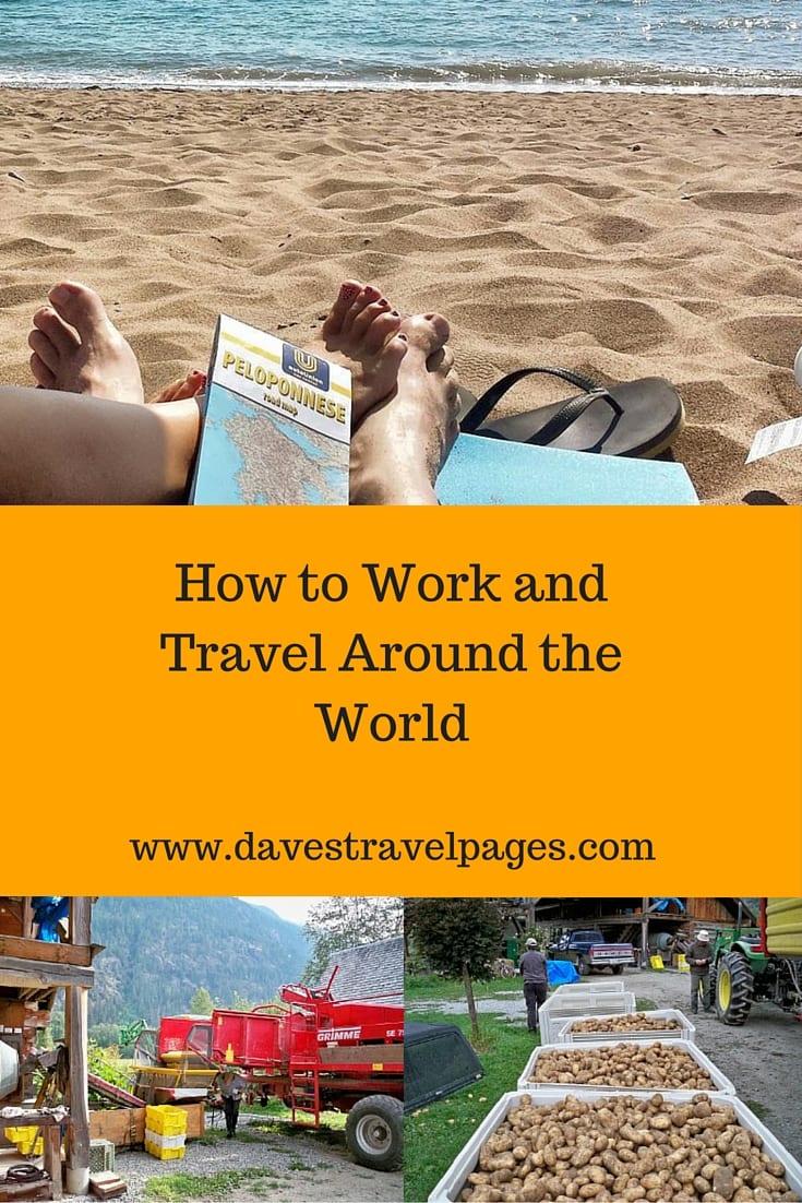 How to work and travel around the world. I have taken a variety of jobs as I have travelled, from picking grapes in Greece, to working as a nightclub bouncer. Find out how you can work and travel around the world as well !