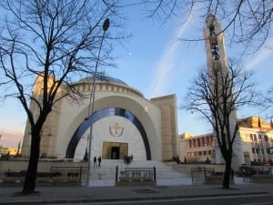 The strange looking Orthodox Church in Tirana